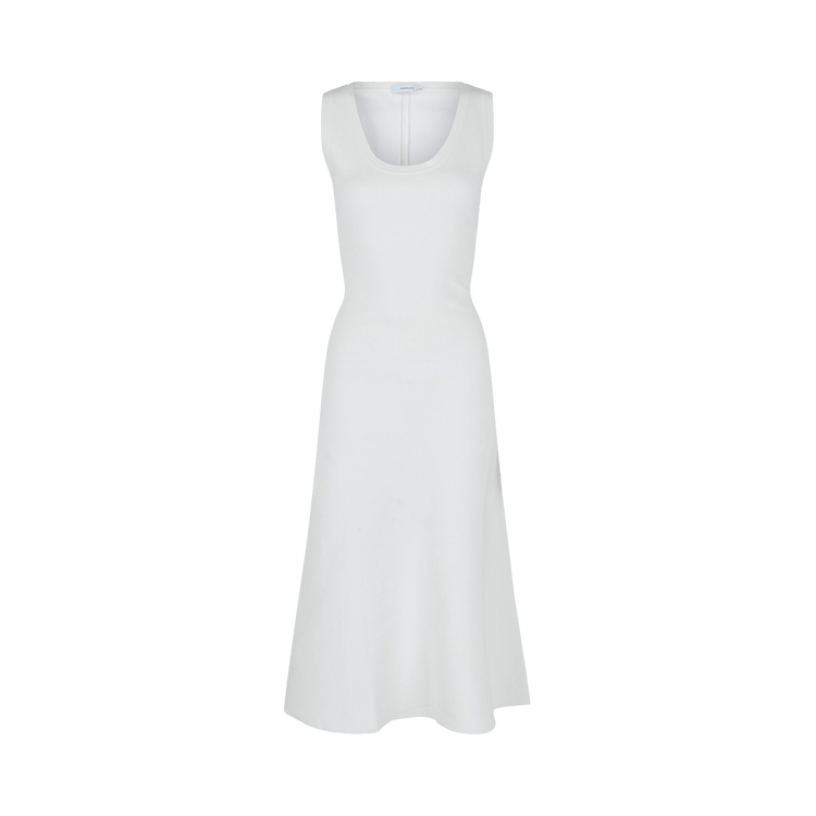 Ferragamo Sleeveless A-Line Dress "White"