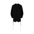 Givenchy Striped Trim U-Lock Cardigan "Black"