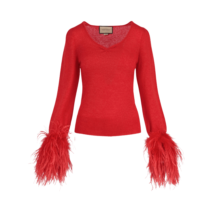 Gucci Silk Mohair Sweater "Red"