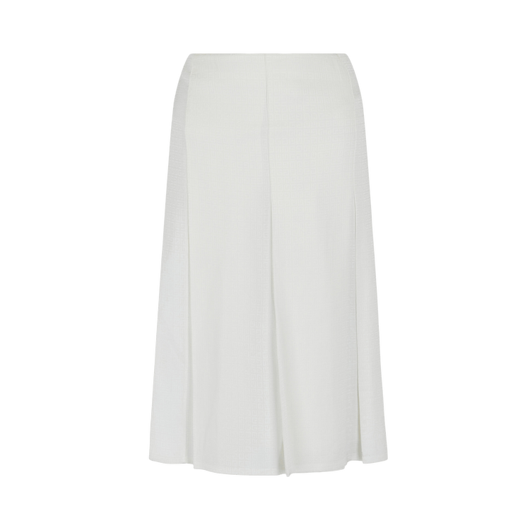 Givenchy 4G Monogram Pleated Skirt "White"