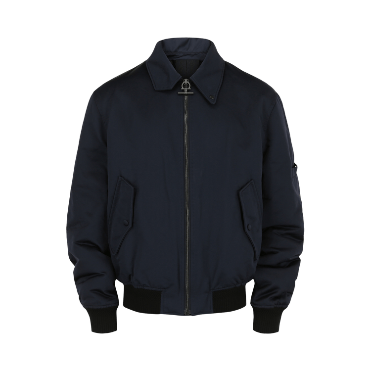 Ferragamo Gancini Padded Bomber Jacket "Blue"