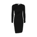 Ferragamo Ruched Midi Dress "Black"