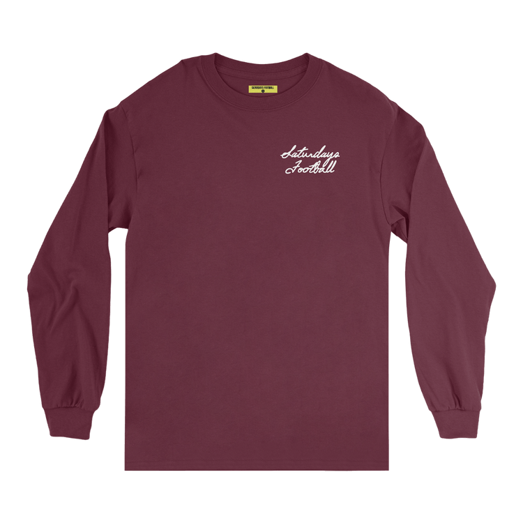 Saturdays Football Worldwide Long-Sleeve T-Shirt "Maroon"