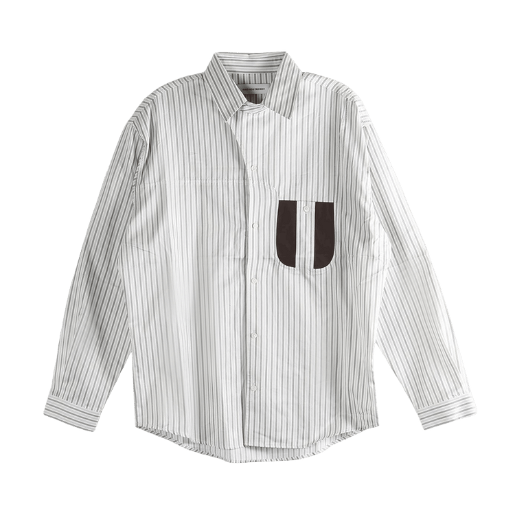 Kiko Kostadinov Double Stripe Veca Panelled Shirt "Khaki/Beige"