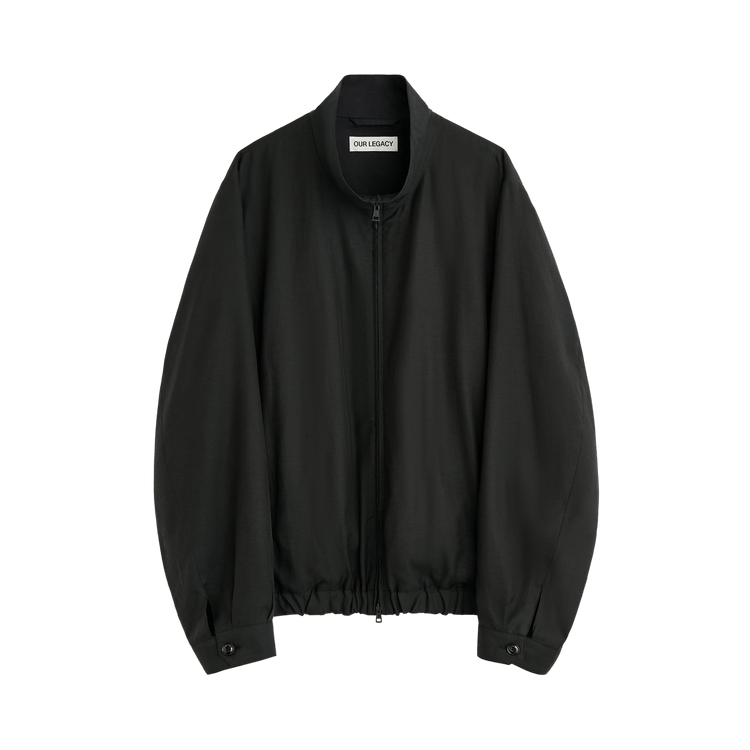 Our Legacy Casino Jacket "Still Black Calm Cupro Cotton"