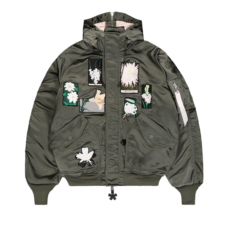 Cecilie Bahnsen x Alpha Industries Laser Cut Bomber Jacket "Vintage Green"