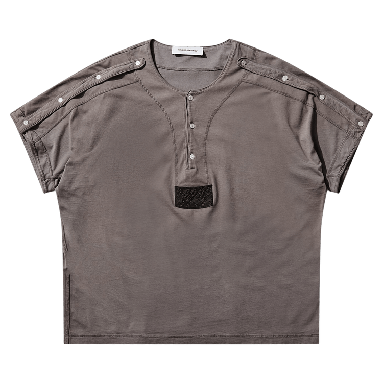 Kiko Kostadinov Sargo Short-Sleeve Henley "Iris"