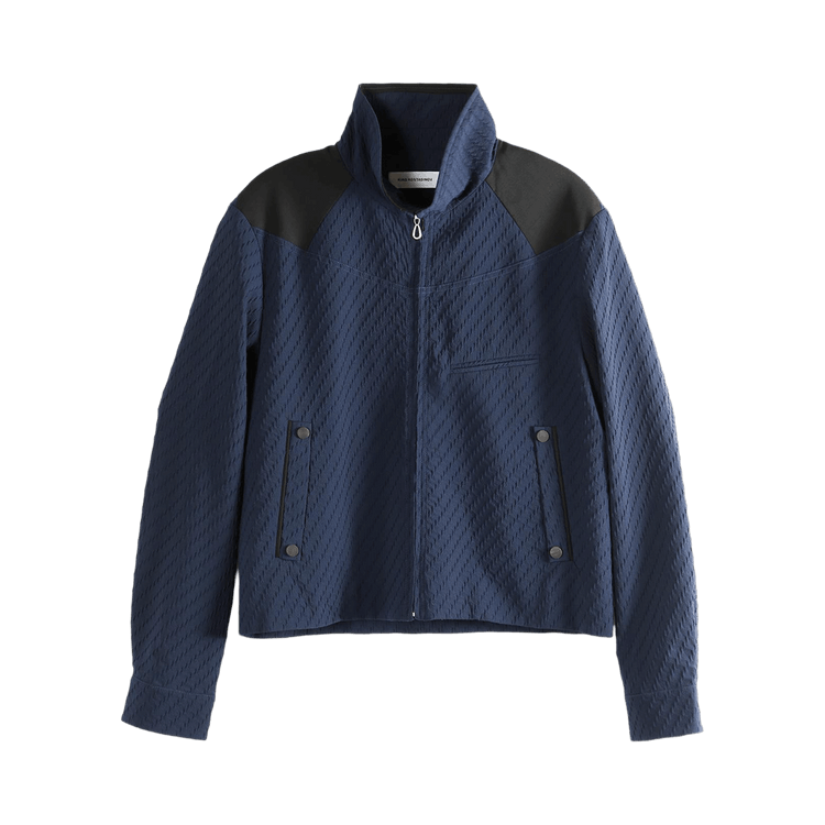 Kiko Kostadinov Wavy Wool Noro Blazer "Abyss Blue"