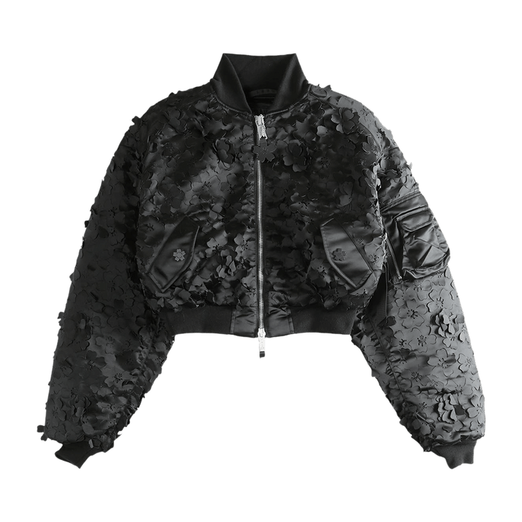 Cecilie Bahnsen x Alpha Industries Laser Cut Bomber Jacket "Black"