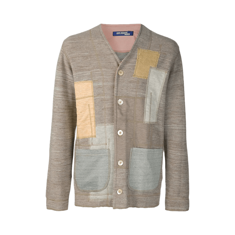 Junya Watanabe Striped Buttons Sweat Shirt "Brown/Beige"