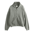 ROA Bee Sun Faded Organic Waffle Zip Up Hoodie "Grey"