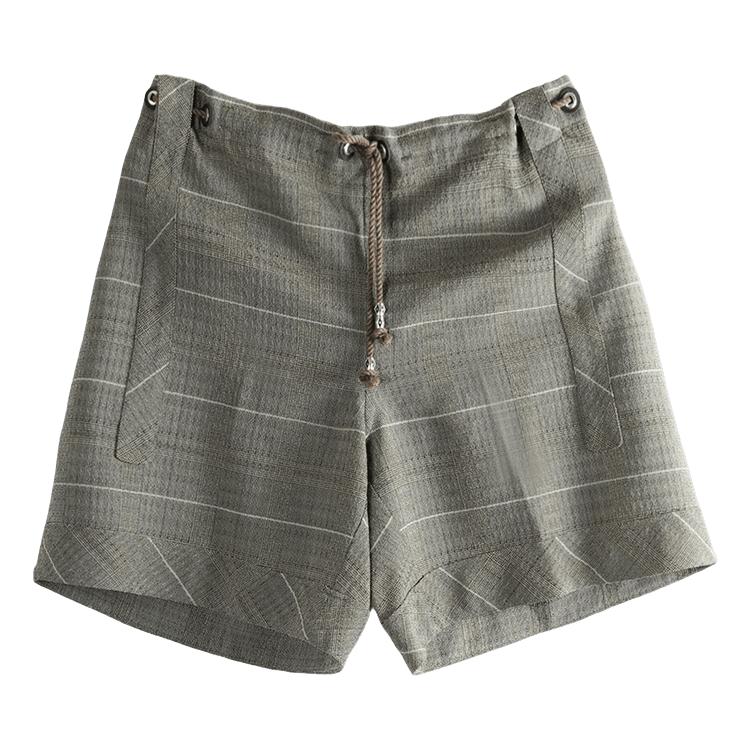 Kiko Kostadinov Mosaic Check Kyan Shorts "Taupe Check"