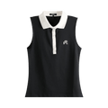 Malbon Claudia Sleeveless Polo "Black"