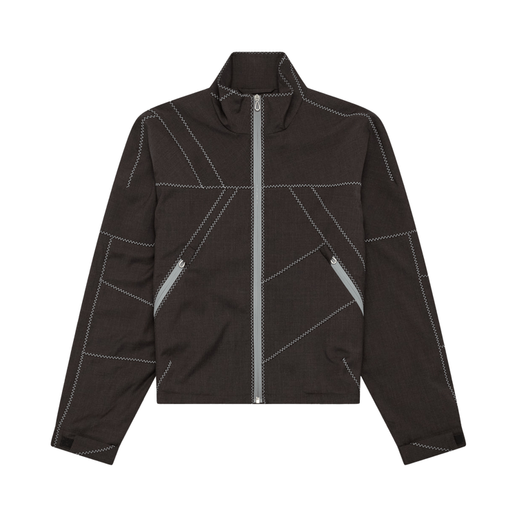 Kiko Kostadinov Melange Wool Fosco Jacket "Umber Brown"