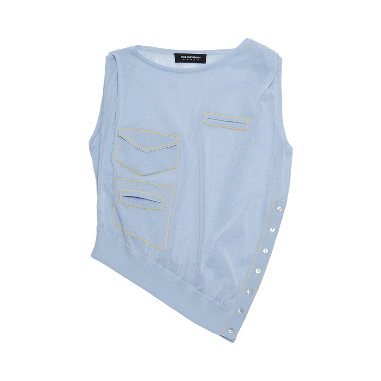 Kiko Kostadinov Kreiner Knit Top "Cloud Blue"