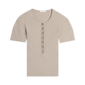 Lemaire Fitted Henley Shirt "Sage"