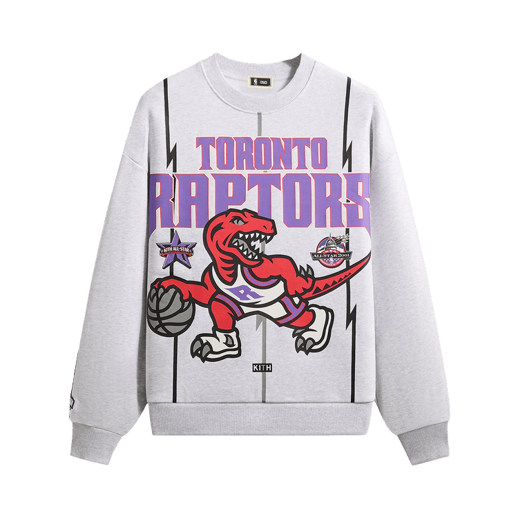 Kith For NBA All-Star Toronto Raptors Nelson Crewneck "Light Heather Grey"
