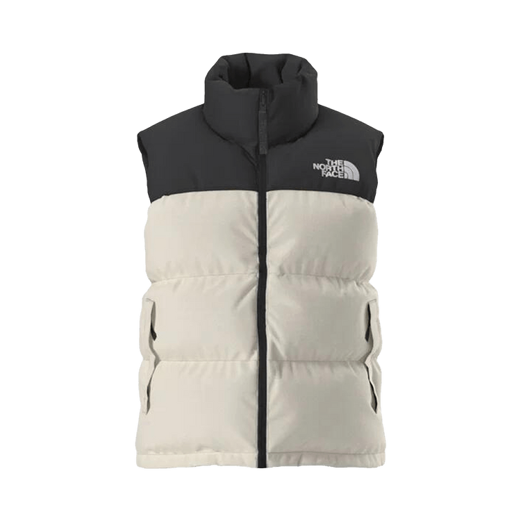 The North Face 1996 Retro Nuptse Vest "White Dune/TNF Black"