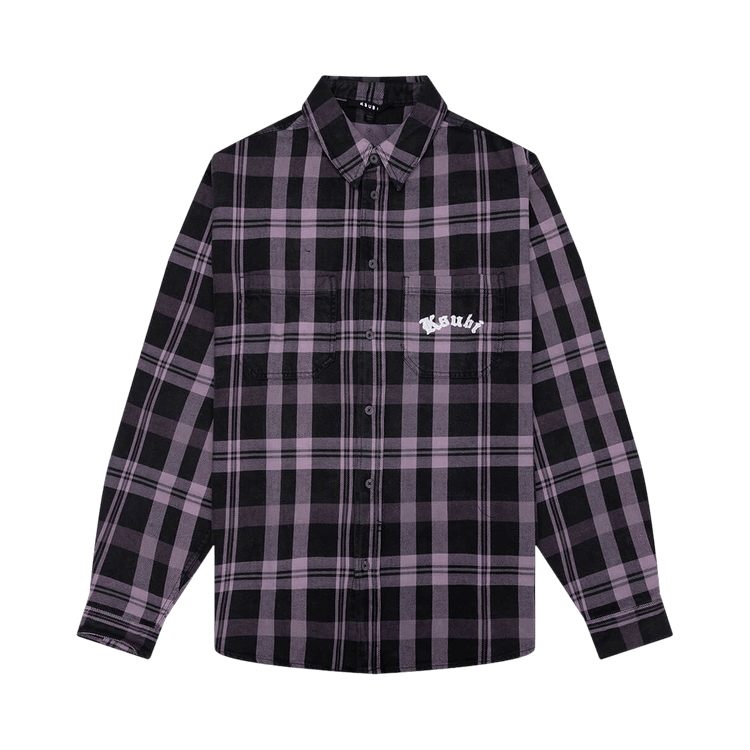 Ksubi Vulture Flannel Long-Sleeve Shirt "Plum"
