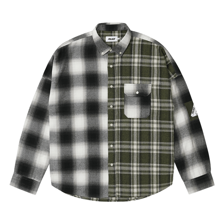 Palace Patchy Flannel Shirt "Green"