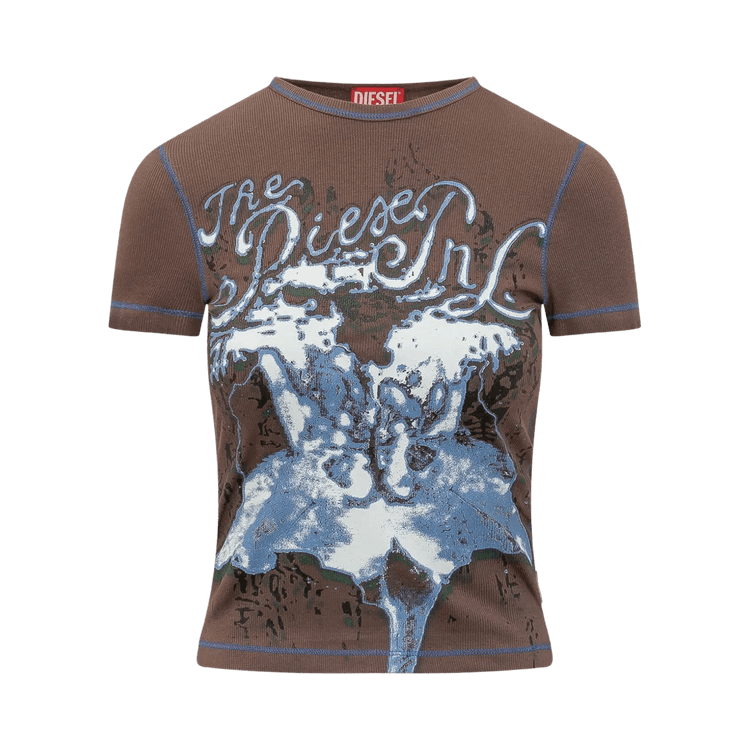 Diesel T-Brenda Short-Sleeve Top "Brown"