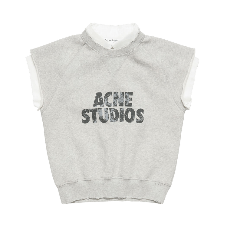 Acne Studios Layered Fleece Vest "Grey Melange"