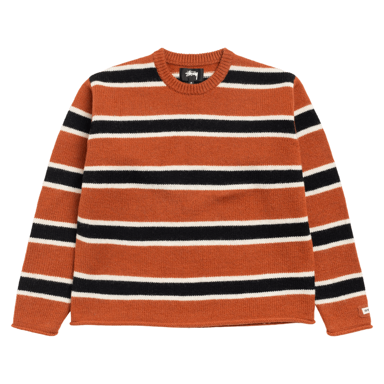 Stussy Striped Wool Sweater "Umber"