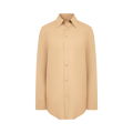 Saint Laurent Embroidered B/D/F Shirt "Chatain"