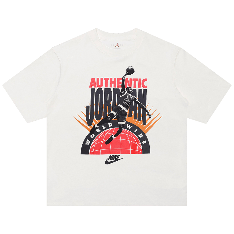 Air Jordan Tee "Sail/Infrared"