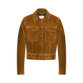 Saint Laurent Suede Jacket "Noix"