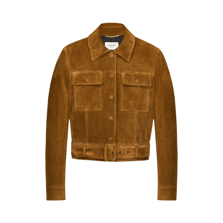 Saint Laurent Suede Jacket "Noix"