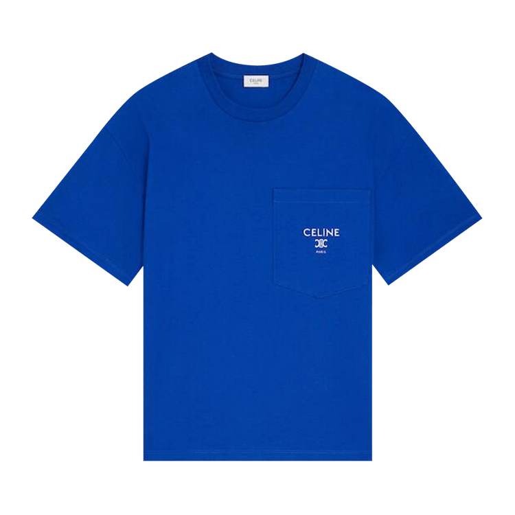 CELINE Relaxed T-Shirt "Royal Blue/Off White"