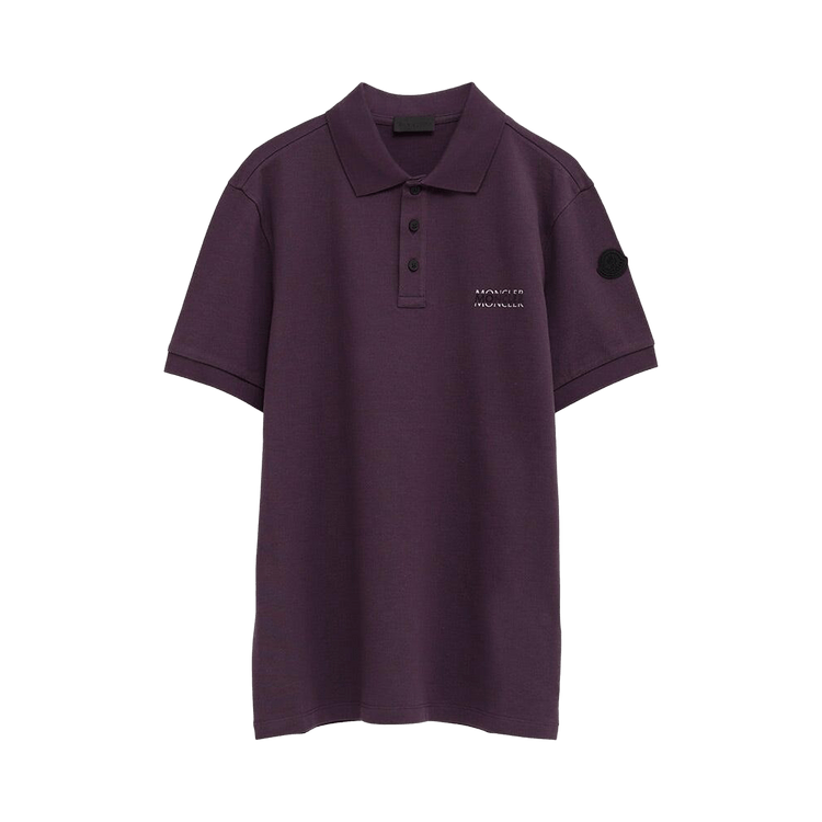 Moncler Short-Sleeve Polo "Burgundy"