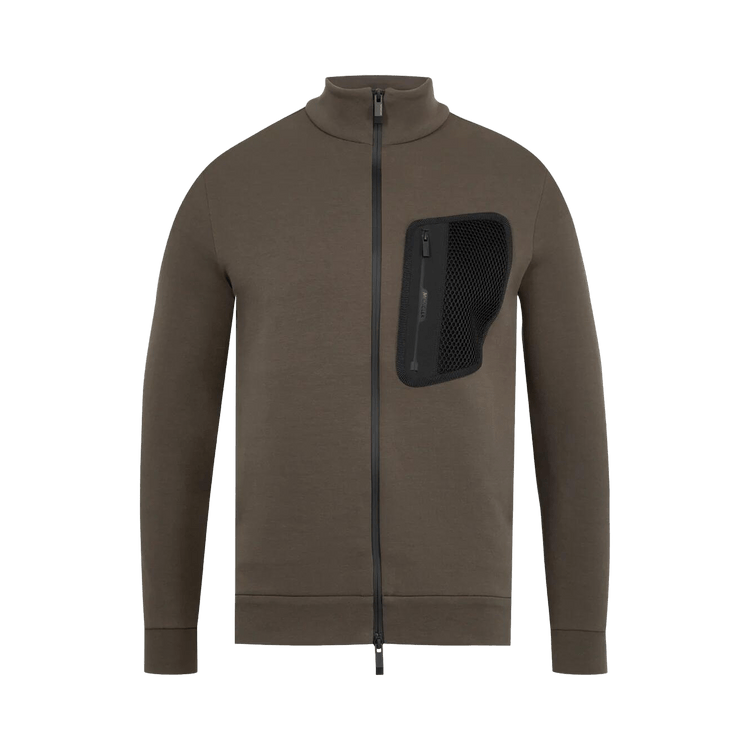 Moncler Zip Up Cardigan "Brown"