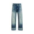 R13 Cuffed X-BF Jean "Abyss Selvedge Blue"