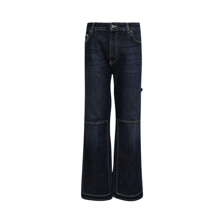 Jean Paul Gaultier Denim Trouser With Workwear Details "Dark Vintage Blue"