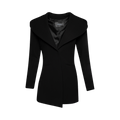 Mugler Hooded Tailored Jacket "Black"