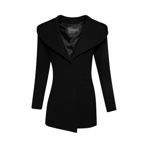 Mugler Hooded Tailored Jacket "Black"