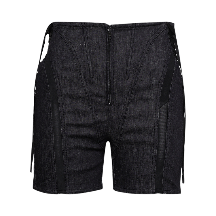 Mugler Shorts "Raw Blue/Black"