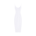 Mugler Knit Midi Dress "Snow"