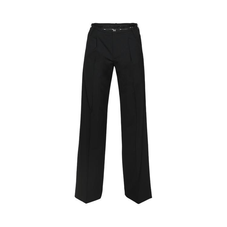 032C Straight Leg Suit Trousers "Black"