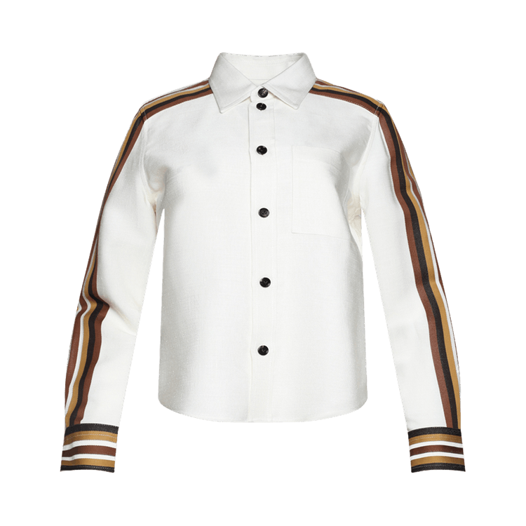 Bottega Veneta Shirt "Chalk/Pecan/Caramel"