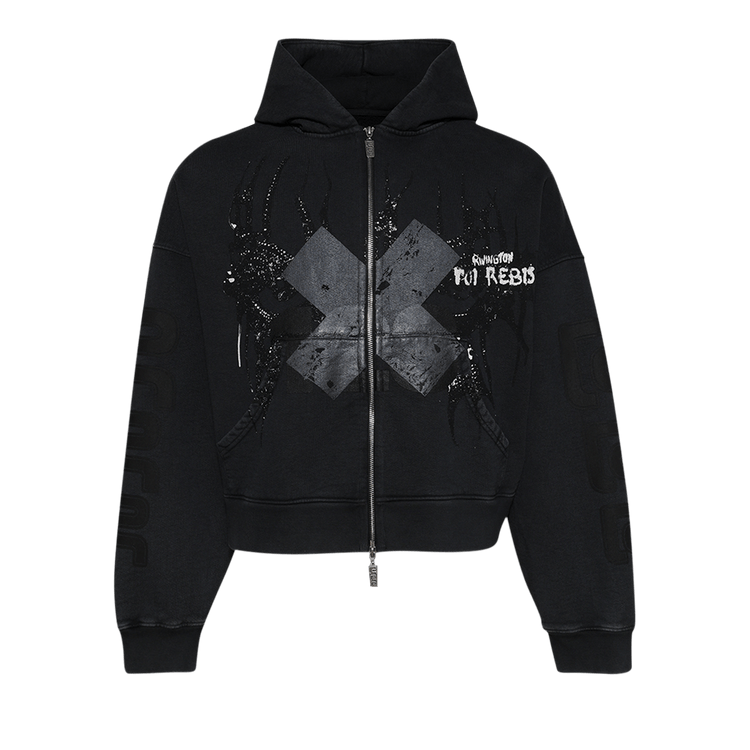 RIVINGTON roi Rebis Bad Eyes CVA Zip Hoodie "Heiro Black"