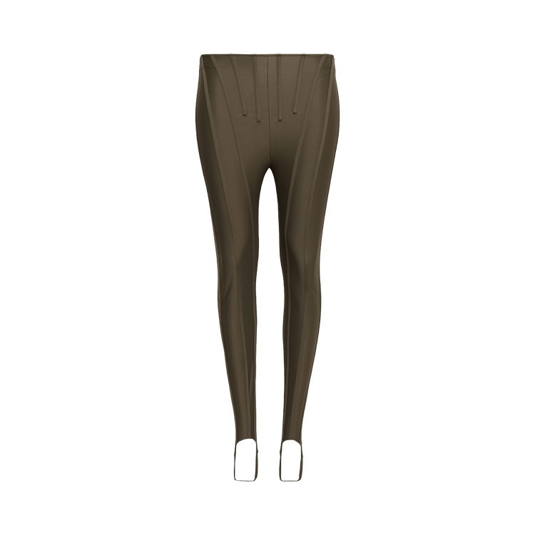 Mugler Corset Leggings "Khaki"
