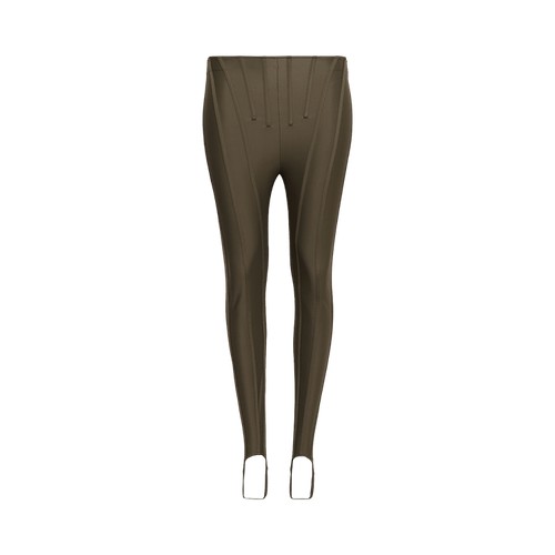 Mugler Corset Leggings "Khaki"