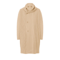 Homme Plissé Issey Miyake Coat "Ammonite Beige"