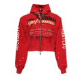RIVINGTON roi Rebis Radical Paper Rose Zip Hoodie "Meta Red"