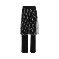 Christopher Esber Lace Sarong Wool Trouser "Black"