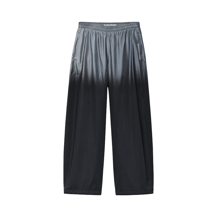 Alexander Wang Reflective Mid-Rise Track Pant "Silver/Black"