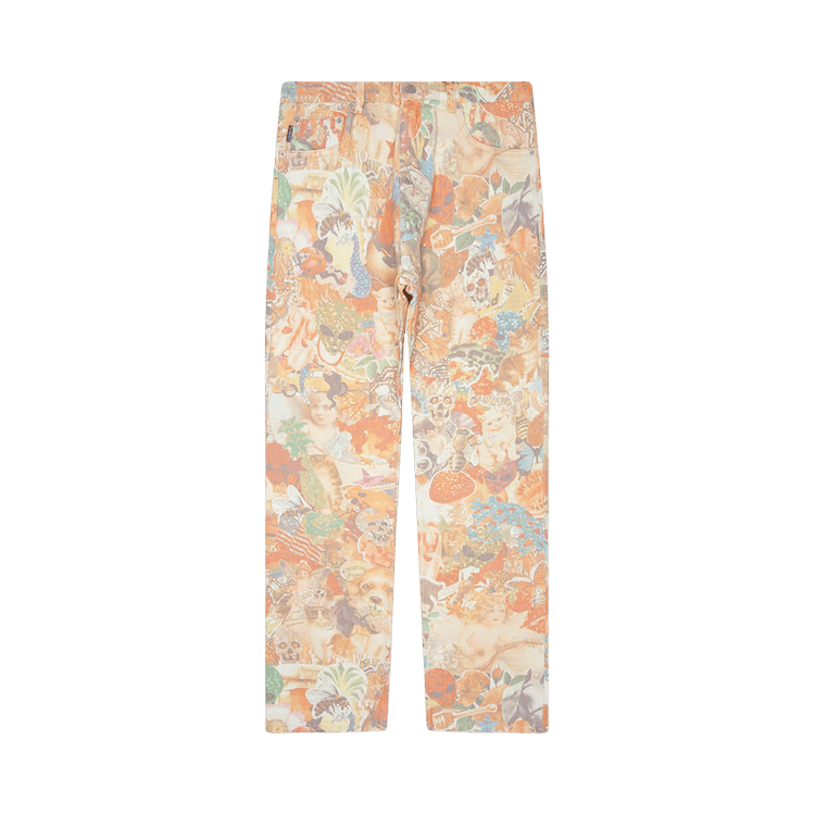 Pleasures Stickers Straight Leg Jeans "Multicolor"